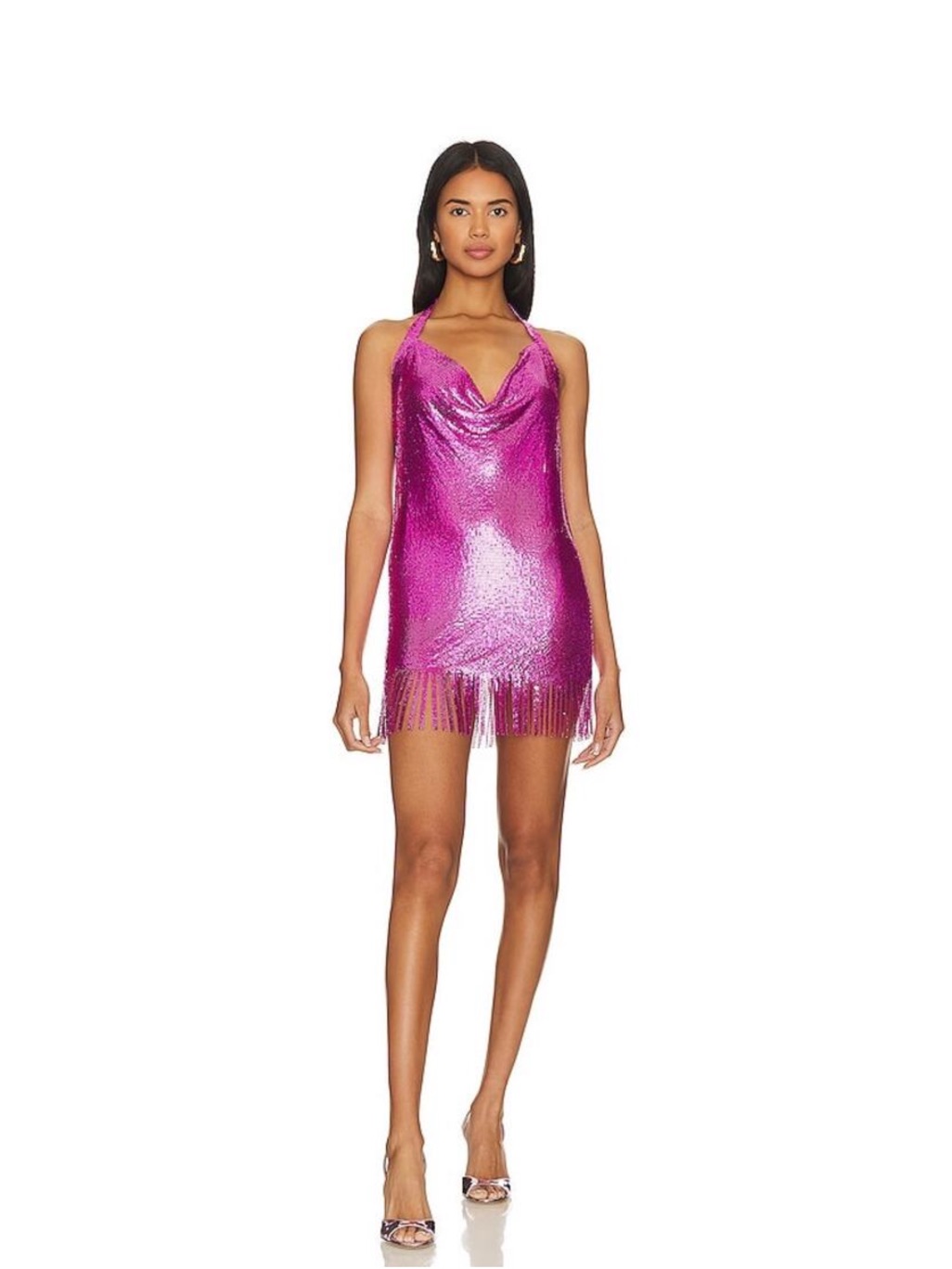 8 Other Reasons Fuchsia Halter Mini Dress